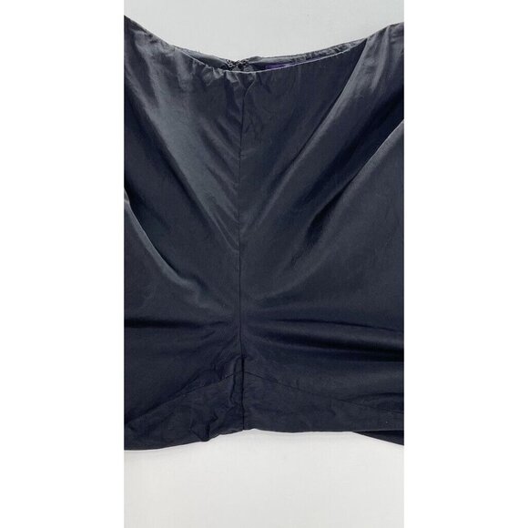 VTG Ralph Lauren Purple Label Women Silk Pants Black Union Made Made In USA 10 - Picture 8 of 11